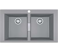 Franke Sirius 2.0 - Fregadero de tectonite S2D 620-86, 86x50 cm, gris 143.0650.970