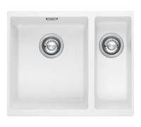 Franke Sirius - Fregadero de tectonite SID 160/2, 56x44 cm, blanco 125.0363.803