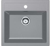 Franke Sirius - Fregadero de tectonite SID 610, 56x53 cm, gris 143.0650.860
