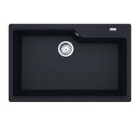 Franke Urban - Fregadero de fragranite UBG 610-78, 78x50 cm, negro mate 114.0700.092