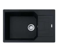 Franke Urban - Fregadero de fragranite UBG 611-78, 78x50 cm, negro mate 114.0700.104