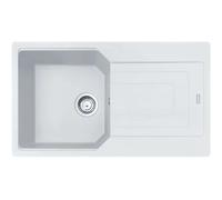 Franke Urban - Fregadero de fragranite UBG 611-86, 86x50 cm, blanco hielo 114.0700.109