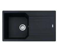 Franke Urban - Fregadero de fragranite UBG 611-86, 86x50 cm, negro mate 114.0700.111