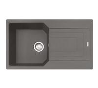 Franke Urban - Fregadero de fragranite UBG 611-86, 86x50 cm, piedra gris 114.0700.115