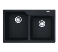 Franke Urban - Fregadero de fragranite UBG 620-78, 78x50 cm, negro mate 114.0700.117