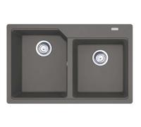 Franke Urban - Fregadero de fragranite UBG 620-78, 78x50 cm, piedra gris 114.0700.119