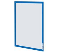 Franken Marco de fotos Pro DIN A3, autoadhesivo, 2 unidades, formato vertical y horizontal, lámina dura transparente con cierre magnético, azul, AR15032
