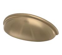 Franklin Brass P34702K-CZ-B1 - Tiradores de taza para cajones de gabinete, 76 mm, color dorado, paquete de 10