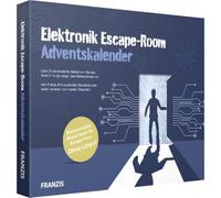 FRANZIS 67154 - Calendario de Adviento electrónico Escape Room, 24 días de diversión electrónica de rompecabezas, sin soldadura, incluye libro de 40 páginas
