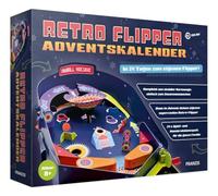 FRANZIS 67210 - Calendario de Adviento retro Flipper, en 24 días para hacer su propia máquina de pinball totalmente funcional, sin plástico, para niños a partir de 8 años