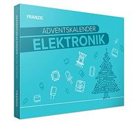 FRANZIS 67400 - Calendario de adviento de electrónica, 24 experimentos sobre electrónica, juego completo con placa de circuito y componentes, incluye libro adjunto de 31 páginas, multicolor