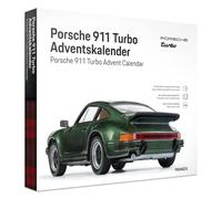 FRANZIS Calendario de Adviento Porsche 911 Turbo 67233 a escala 1:43, incluye módulo de sonido y libro de 52 páginas