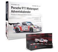 FRANZIS Calendario de Adviento Porsche 911 Turbo Motorsport 67275 a escala 1:43, incluye módulo de sonido y libro de 52 páginas