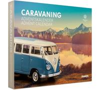 FRANZIS Caravaning 55115 Calendario de Adviento de metal a escala 1:24 con libro de acompañamiento de 52 páginas