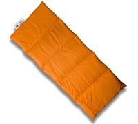 Franzis Nähstube 50x20cm Cojín de espelta naranja de algodón 100%. I Almohada de grano de espelta 50x20 para microondas I Almohadilla térmica, Almohada con núcleo de espelta, Almohada cervical