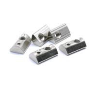 FRAOMHFW 20 Piezas M3 M4 M5 M6 M8 Tuerca de Ranura Enrollable Tuerca en T Bola Media Redonda Elasticidad T Tuercas de Resorte for Perfil de Aluminio EU 2020 3030 4040(40 Series,M5)