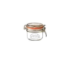Frasco redondo Kilner de vidrio con horquilla, transparente, para 0,35 l Jarra superior, pinza redonda (Round Clip Top Jar) 0.125 Litre transparente