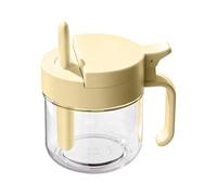 Frascos De Vidrio Para Especias - Azucarero De Silicona De 4,45 X 4,72 Pulgadas, Tarro De Almacenamiento De Vidrio, Bote De Vasos Transparentes Con Tapa De Madera | Juego De Condimentos Con Base De Ba
