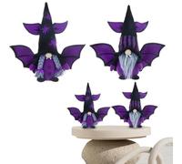 Fravsiu Halloween De Mesa Muñeco Enano con ala Murciélago Y Sombrero | Decoraciones Halloween Interior Para Hogar Escritorio Salón Sala Repisa Estantería Oficina Dormitorio Apartamento Piso