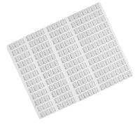FRCOLOR 4 Hojas Pegatinas Autoadhesivas de Números para Zapatos, Hojas de Pegatinas Números de Talla, Papel Blanco, Fuerte Adhesivo, Diseño, 36-39