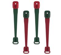 FRCOLOR 4 Piezas Gancho para Colgar Adornos de Navidad en Puerta Frontal, Plástico Duradero Almacenamiento Que Ahorra Espacio para Fiestas Navideñas