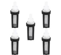 FRCOLOR 5 Piezas Colador de Bomba de Agua de Acero Inoxidable para Tubo de Silicona de 9mm, Filtro de Entrada para Micro Water Pump, Desmontable Uso en Jardín