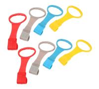 FRCOLOR 8piezas Anillos de Tracción para Bebés de Ayudas para Ponerse para Pequeños Accesorios de Cuna para Parque Infantil Colores Amarillo Azul Gris Rojo