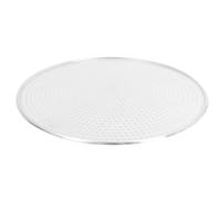 FRCOLOR Bandeja de Pizza Perforada Redonda de Aluminio, Antiadherente | Pizzerías y Cafeterías, Fácil Limpieza, Buena Conductividad Térmica, Desmolde Sencillo, Color Plata
