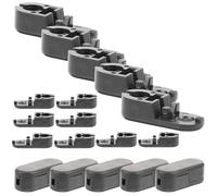 FRCOLOR Conector de Reparación para Persianas Verticales Negro Pom 20 Piezas Fácil Instalación para Salón y Comedor Accesorios para Cadena de Cuentas