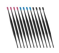 FRCOLOR Kit de 12 Herramientas de Silicona para Limpiar Oídos Cuchara Espiral Flexible de Doble Cara para Uso en Casa y Oficina