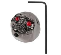 FRCOLOR Perilla Negro Diseño de Calavera de Control de Volumen para Guitarra Eléctrica Metal Función Múltiple y Control de Audio Preciso y Amplificador