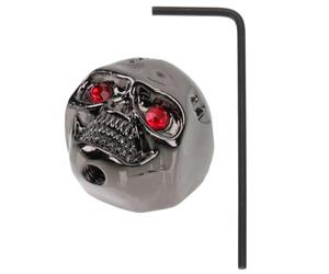 FRCOLOR Perilla Negro Diseño de Calavera de Control de Volumen para Guitarra Eléctrica Metal Función Múltiple y Control de Audio Preciso y Amplificador