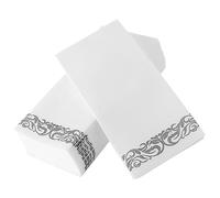 FRCOLOR Servilletas Desechables de Mesa Plata 25 Unidades de Pulpa de Madera Seguras y Amigables Piel para Cenas y Entretenimiento Diario