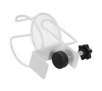 FRCOLOR Soporte para Tazas de Escritorio de Hierro con Clip Antiderrame y Gancho para Auriculares, Organizador Compacto para Oficina y Uso Junto Silla