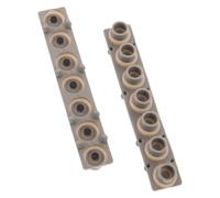 FRCOLOR Tira de Contacto de Silicona Conductora para Piano Electrónico 7 Teclas, Kit de Reparación 2 Piezas, Almohadilla de Repuesto para Teclado, Accesorio para Restaurar Teclas y