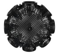 FRCOLOR Trampa para Camarones y Langostas de Plástico Negro Reutilizable, Gran Capacidad, Hecha a Mano para Pesca al Aire Libre y Duradera
