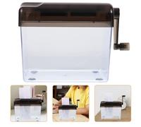 FRCOLOR Trituradora Manual de Papel para Oficina y Hogar Protección Secundaria de Archivos y Diseño Sencillo en ABS de Sobremesa Ligera y Práctica