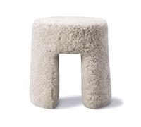 Fredericia Furniture Puf Sequoia Piel de oveja Moonlight