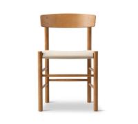 Fredericia Furniture Silla J39 Haya lacada vintage - canvas natural