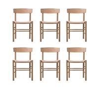 Fredericia Furniture Silla J39. Roble claro aceitado-trenzado natural. pack de 6
