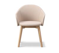 Fredericia Furniture Sillón Gomo Armchair con base de madera Blazer CUZ47 Fairfield-roble lacado