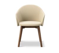 Fredericia Furniture Sillón Gomo Armchair con base de madera Mylla 221-roble ahumado barnizado