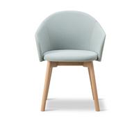 Fredericia Furniture Sillón Gomo Armchair con base de madera Mylla 811 -roble lacado