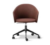 Fredericia Furniture Sillón Gomo Armchair con base giratoria 5 patas Blazer CUZ4D Dunalk-negro