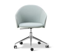 Fredericia Furniture Sillón Gomo Armchair con base giratoria 5 patas Mylla 811 -aluminio pulido