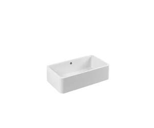 Fregadero 1 cuba rectangular blanco para cocina 80x22x46 cm Farmhouse Unisan
