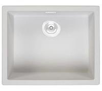 Fregadero 50x40 cm blanco bajo encimera y encimera Pure.Sink