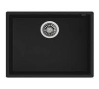 Fregadero Bajo encimera Granito Tegranite+ Cuadrado 1 Senos TEKA TEGRANITE SQUARE 50.40 | TG NEGRO, Negro, 60cm, x 20cm, ( 20cm ) Black Medium