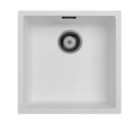 Fregadero cocina blanco 40x40 cm empotrado y de colocación Pure.Sink