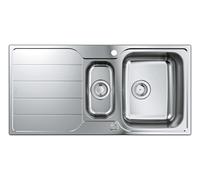 Grohe - Fregadero K500 con drenaje automático, 100x50 cm, acero inoxidable cepillado 31572SD1